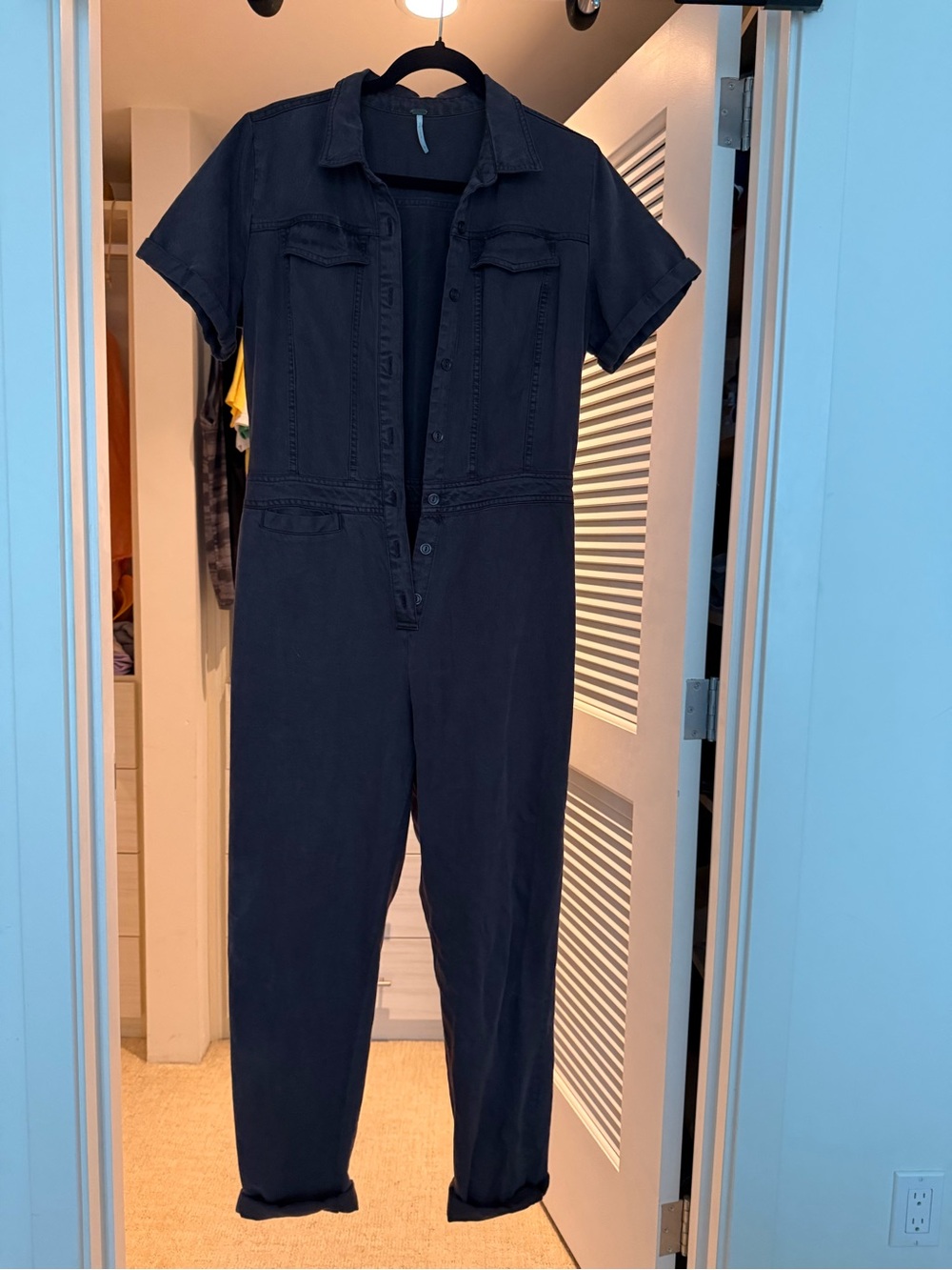 Young Fabulous & Broke Black Short-Sleeve Utility Jumpsuit